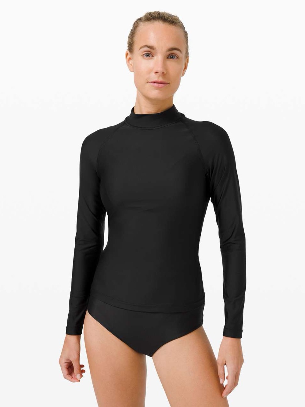 NWT Lululemon Waterside UVP Long-Sleeve Rash Guard size XS in Black